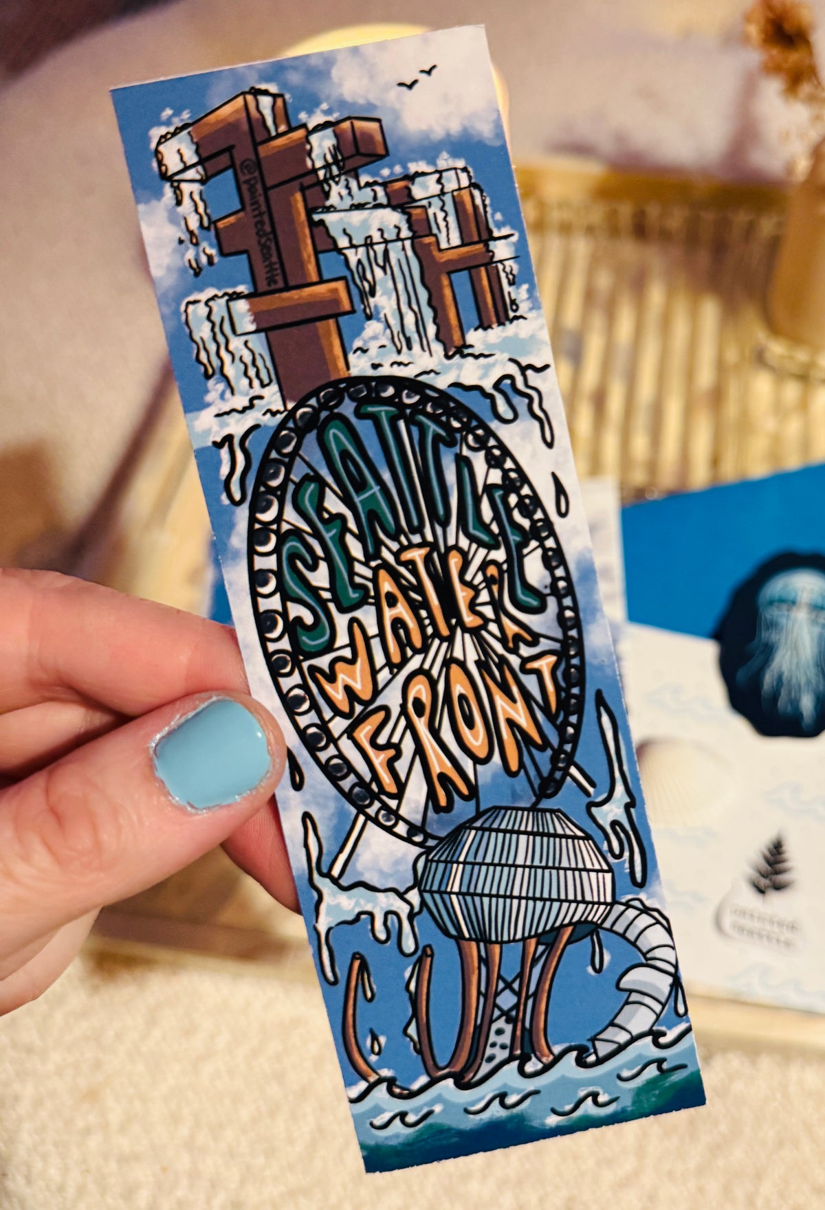 Seattle Waterfront Bookmark