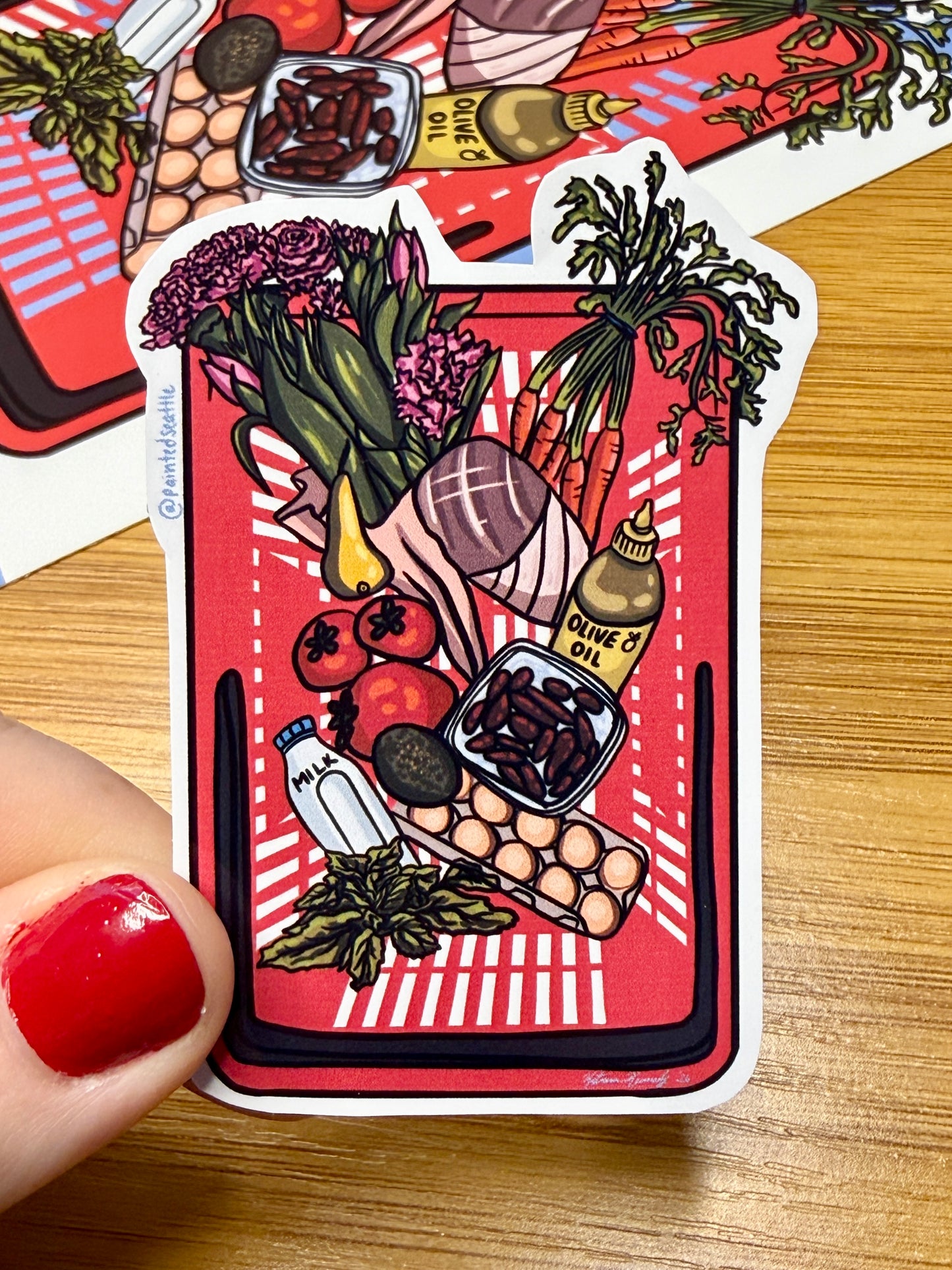 Trip to the Market Sticker