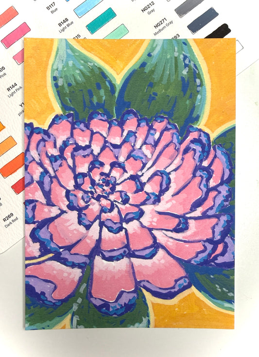 Pink Chrysanthemum Print