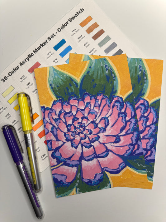 Pink Chrysanthemum Print