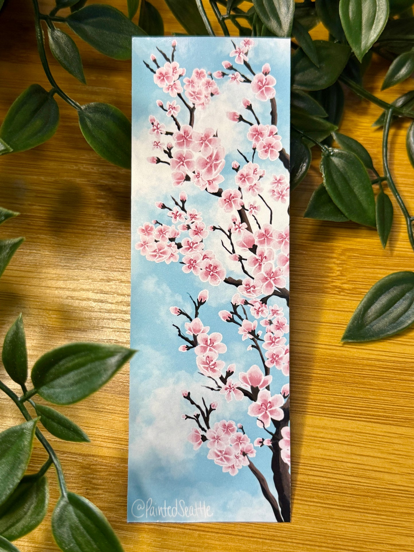UW Cherry Blossoms Bookmark