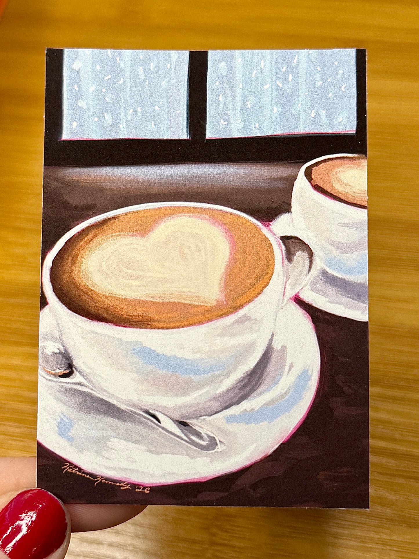 Mini Print - Rainy Morning Coffee