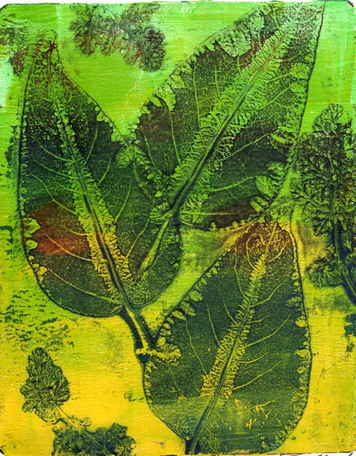 Forest-to-Frame Gel Monoprint